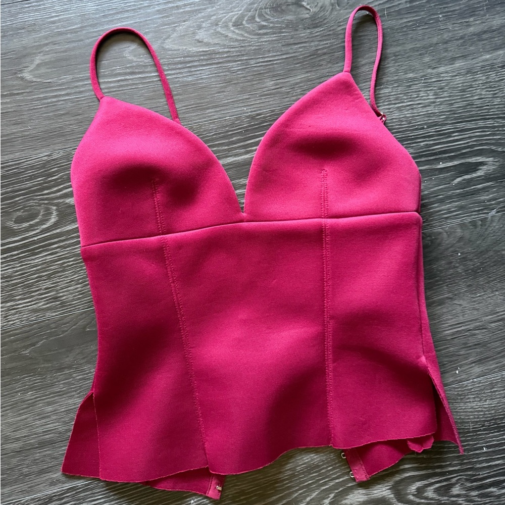 Lucy in the Sky red corset top